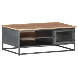Table basse Gris 90x50x35 cm Bois d'acacia massif 626935626935