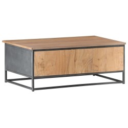 Table basse Gris 90x50x35 cm Bois d'acacia massif 626935626935