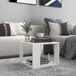 Table basse Blanc 40x40x30 cm Bois d'ingénierie 626939626939