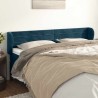 Tête de lit avec oreilles Bleu foncé 163x23x78/88 cm Velours 626940626940