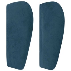 Tête de lit avec oreilles Bleu foncé 163x23x78/88 cm Velours 626940626940
