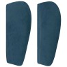 Tête de lit avec oreilles Bleu foncé 163x23x78/88 cm Velours 626940626940