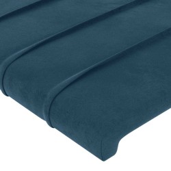 Tête de lit avec oreilles Bleu foncé 163x23x78/88 cm Velours 626940626940