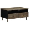 Table basse gris clair 80x54x40 cm bois massif de manguier 626941626941