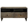 Table basse gris clair 80x54x40 cm bois massif de manguier 626941626941