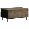 Table basse gris clair 80x54x40 cm bois massif de manguier 626941626941