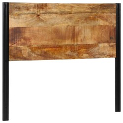 Tête de lit 120 cm bois massif manguier et fer 626942626942