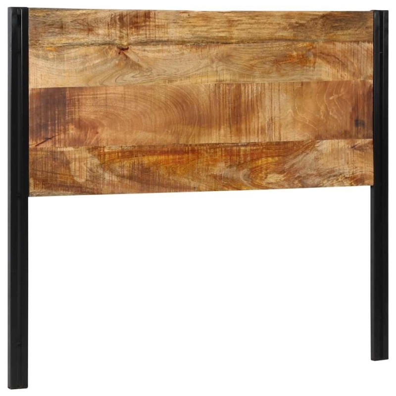 Tête de lit 120 cm bois massif manguier et fer 626942626942