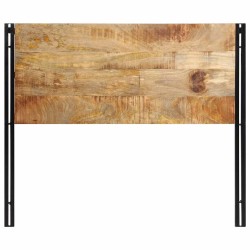 Tête de lit 120 cm bois massif manguier et fer 626942626942