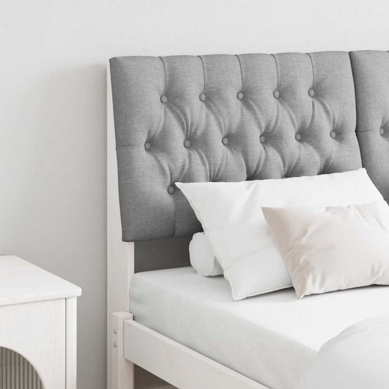 Tête de lit capitonnée Gris clair 135 cm Pin massif 626945626945