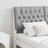 Tête de lit capitonnée Gris clair 135 cm Pin massif 626945626945