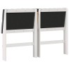 Tête de lit capitonnée Gris clair 135 cm Pin massif 626945626945