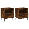 Tables de chevet 2pcs chêne fumé 40x35x47,5cm bois d’ingénierie 626948626948