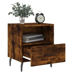 Tables de chevet 2pcs chêne fumé 40x35x47,5cm bois d’ingénierie 626948626948