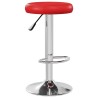 Tabourets de bar lot de 2 rouge similicuir 626949626949