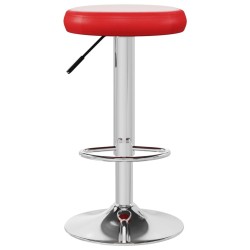 Tabourets de bar lot de 2 rouge similicuir 626949626949