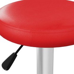 Tabourets de bar lot de 2 rouge similicuir 626949626949