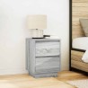 Tables de chevet avec lumières LED 2pcs sonoma gris 38x34x50 cm 626951626951