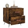 Tables de chevet 2pcs chêne fumé 40x35x47,5cm bois d’ingénierie 626952626952