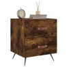 Tables de chevet 2pcs chêne fumé 40x35x47,5cm bois d’ingénierie 626952626952
