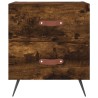 Tables de chevet 2pcs chêne fumé 40x35x47,5cm bois d’ingénierie 626952626952