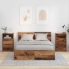 Tables de chevet avec tiroir 2 pcs Bois Ancien 40 x 30 x 467 cm 626955626955