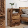 Tables de chevet avec tiroir 2 pcs Bois Ancien 40 x 30 x 467 cm 626955626955