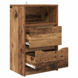 Tables de chevet avec tiroir 2 pcs Bois Ancien 40 x 30 x 467 cm 626955626955