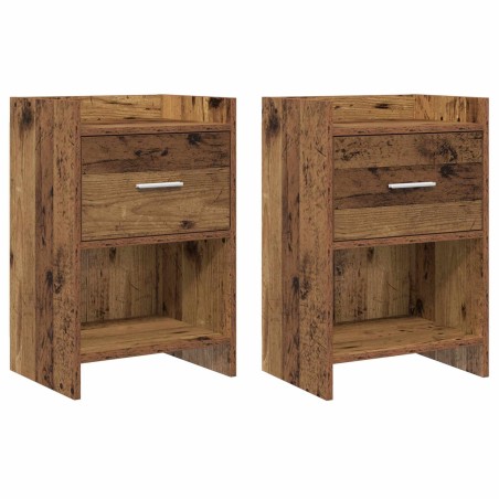 Tables de chevet 2 pcs Bois ancien 40 x 30 x 60 cm 626956626956