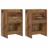 Tables de chevet 2 pcs Bois ancien 40 x 30 x 60 cm 626956626956