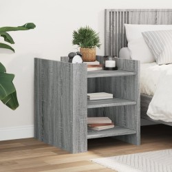 Table de chevet sonoma gris 45x50x50 cm bois d'ingénierie 626957626957