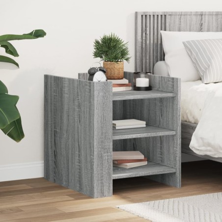 Table de chevet sonoma gris 45x50x50 cm bois d'ingénierie 626957626957
