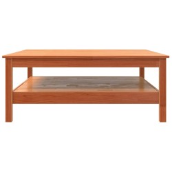 Table basse cire marron 100x100x40 cm bois massif de pin 626958626958