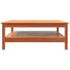 Table basse cire marron 100x100x40 cm bois massif de pin 626958626958