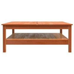 Table basse cire marron 100x100x40 cm bois massif de pin 626958626958