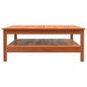 Table basse cire marron 100x100x40 cm bois massif de pin 626958626958