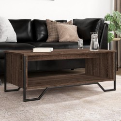 Table basse chêne marron 100x51x40 cm bois d'ingénierie 626959626959