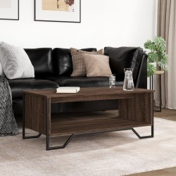 Table basse chêne marron 100x51x40 cm bois d'ingénierie 626959626959