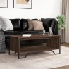 Table basse chêne marron 100x51x40 cm bois d'ingénierie 626959626959