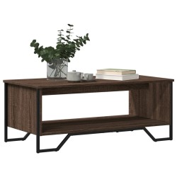Table basse chêne marron 100x51x40 cm bois d'ingénierie 626959626959