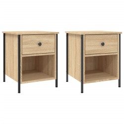 Tables de chevet 2 pcs chêne sonoma 40x42x50 cm bois ingénierie 626960626960