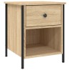 Tables de chevet 2 pcs chêne sonoma 40x42x50 cm bois ingénierie 626960626960