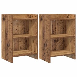Tables de chevet 2 pcs Bois ancien 40 x 30 x 60 cm 626961626961