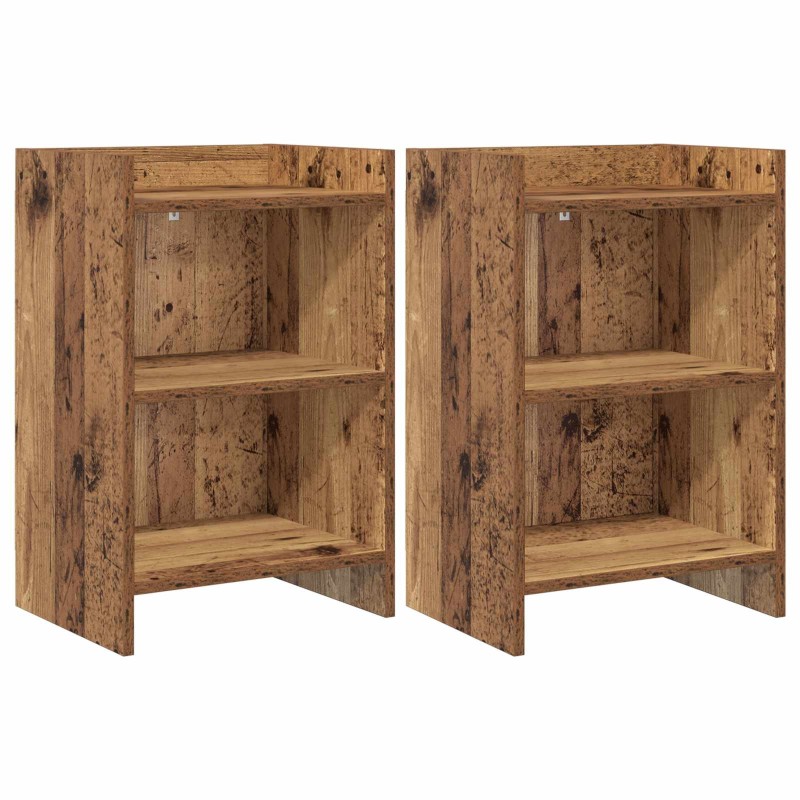 Tables de chevet 2 pcs Bois ancien 40 x 30 x 60 cm 626961626961