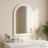 Miroir FAUSKE Blanc 43 x 3,5 x 77 cm Usage intérieur uniquement 626966626966