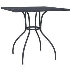 Table de jardin anthracite 80x80x72,5 cm Treillis d'acier 626967626967