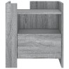 Table de chevet sonoma gris 45x50x50 cm bois d'ingénierie 626968626968