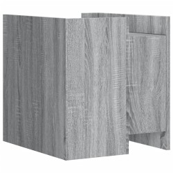 Table de chevet sonoma gris 45x50x50 cm bois d'ingénierie 626968626968