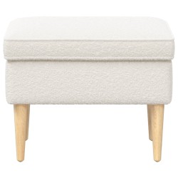 Pouf Crème 55 x 35 x 41 cm Bouclé 626969626969