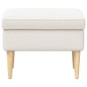 Pouf Crème 55 x 35 x 41 cm Bouclé 626969626969